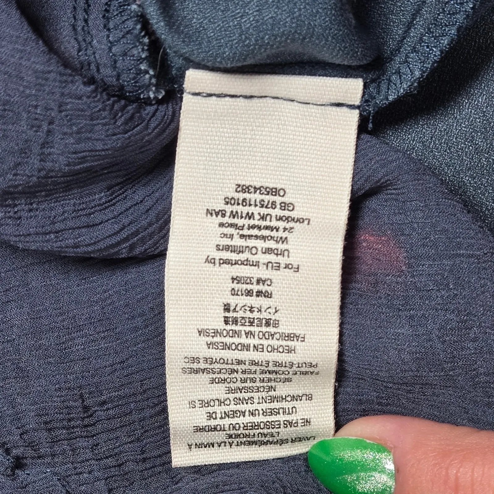 Free People‎ Floral Smocked Blouse Butterfly Sleeve Top Womens Small - Image 7