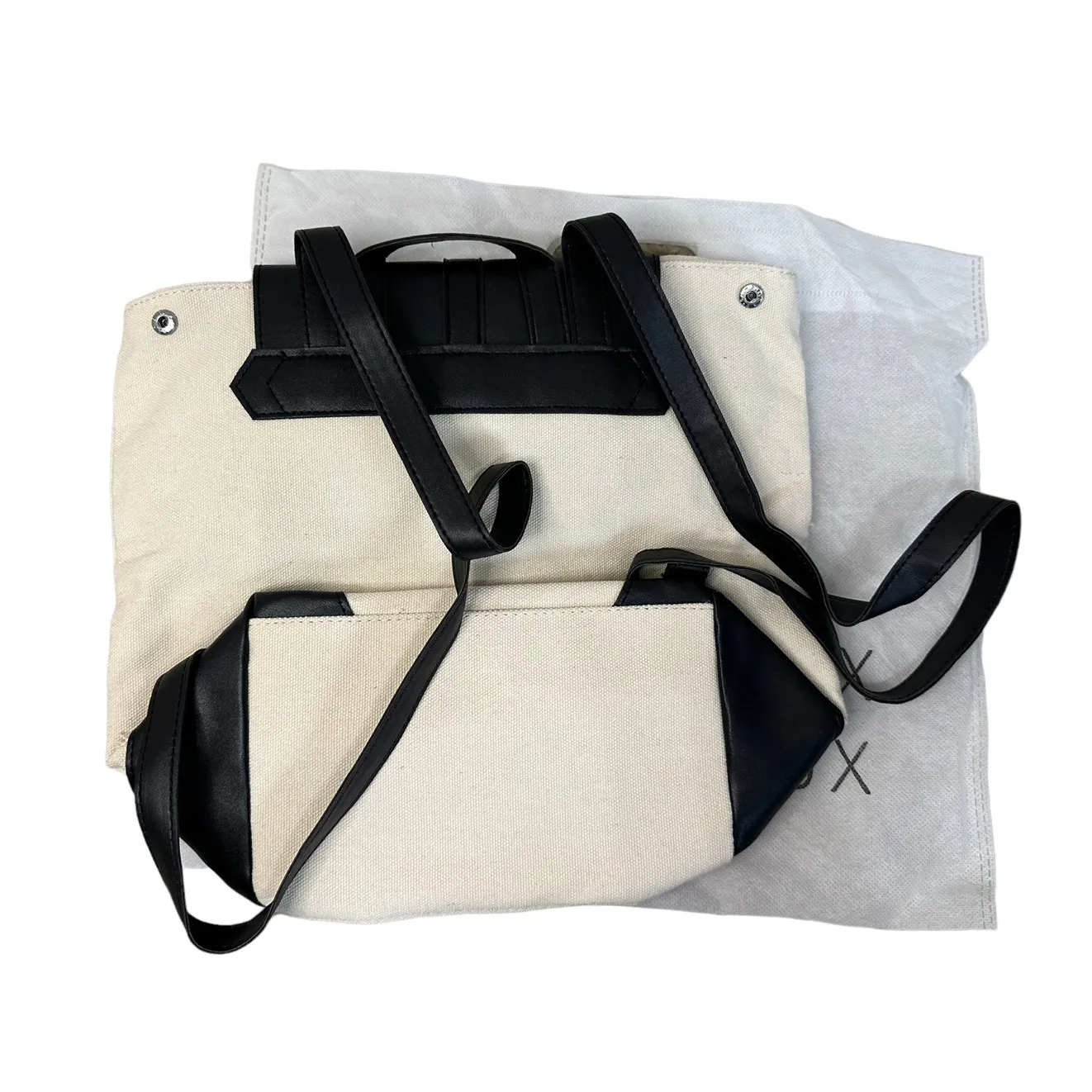 Deux Lux demi backpack‎ beige black - Image 3