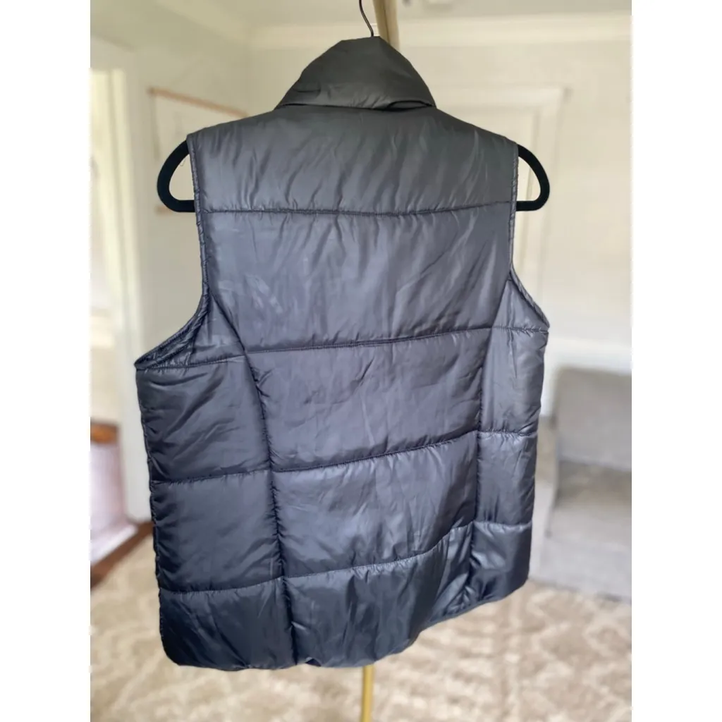 NWTs New Directions Puffer Vest Quilted Ansel Grey XL Lightweight Outerwear Chic Gray - Image 3