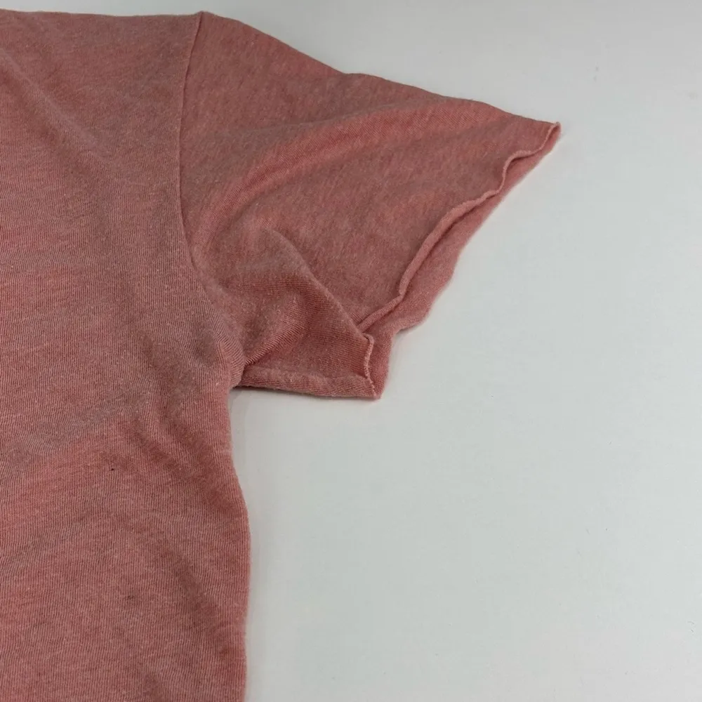 Flo Grown Sunrise to Sunset Crop Top Graphic Tee raw hem S Orange Size M - Image 9