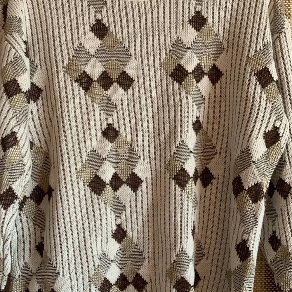 Tempo Europa By London Fog Vintage Sweater Size M Brown Pullover Fall Fashion - Image 3