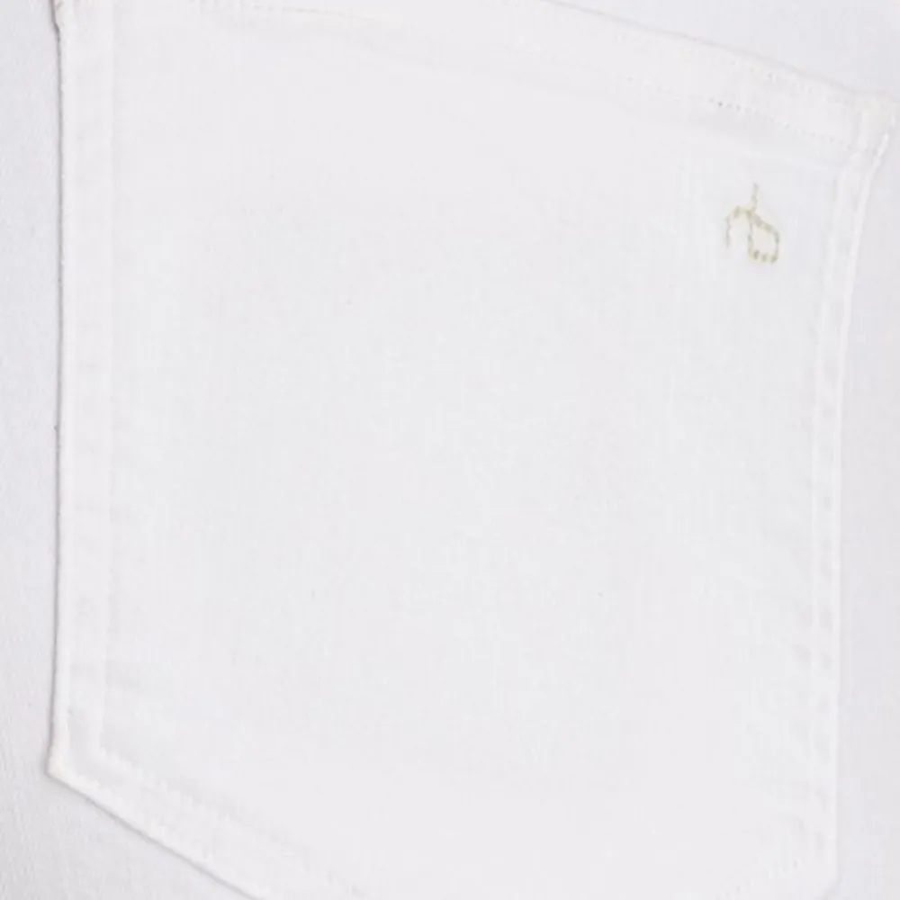 Rag & Bone White Light Wash Carpenter Dre Aged Bright Mid-rise Straight Leg NEW - Image 8