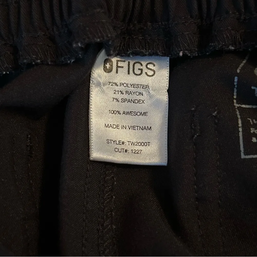 Figs Technical Collection Yola High Waisted Skinny Women's Size S/T Pants Black - Image 7