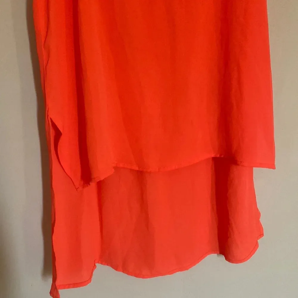 Orange Hi-Low Studded Tank Top size Medium - Image 4