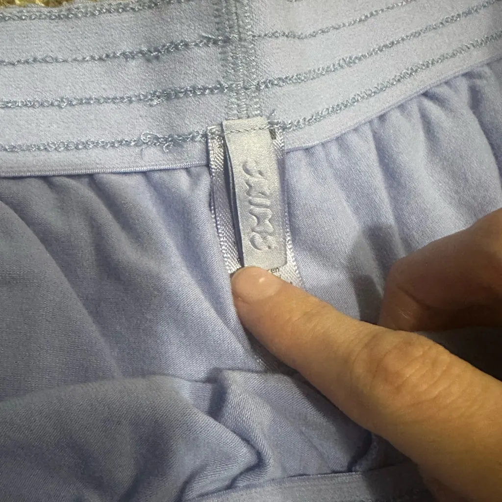 SKIMS Blue Violet Loose Oversized Shorts - Image 4