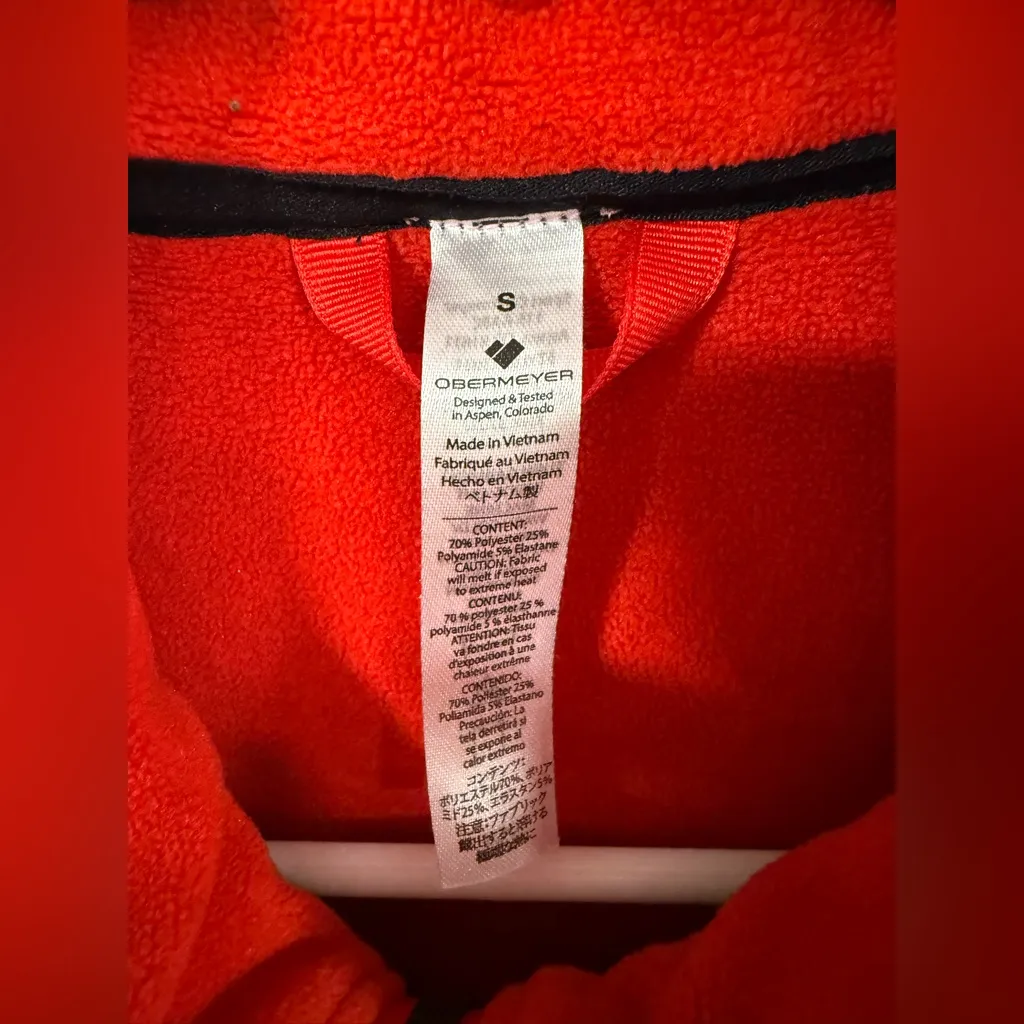 Obermeyer Shimmer Fleece Jacket Women’s Reddish Brown Small VGUC - Image 4