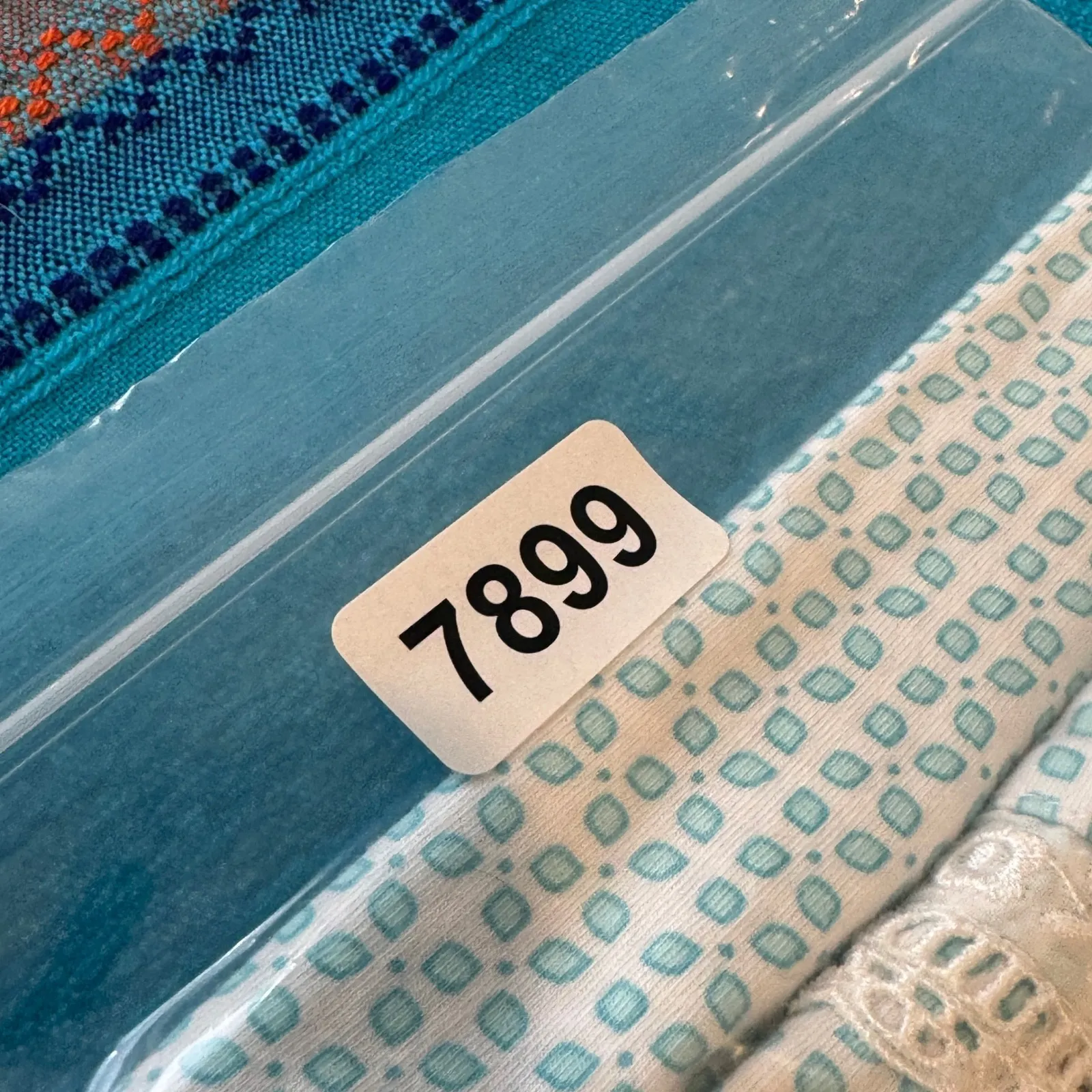 Eileen West Nightgown Women XL Blue White Cotton Flannel Ruffle Trim Square Neck - Image 13