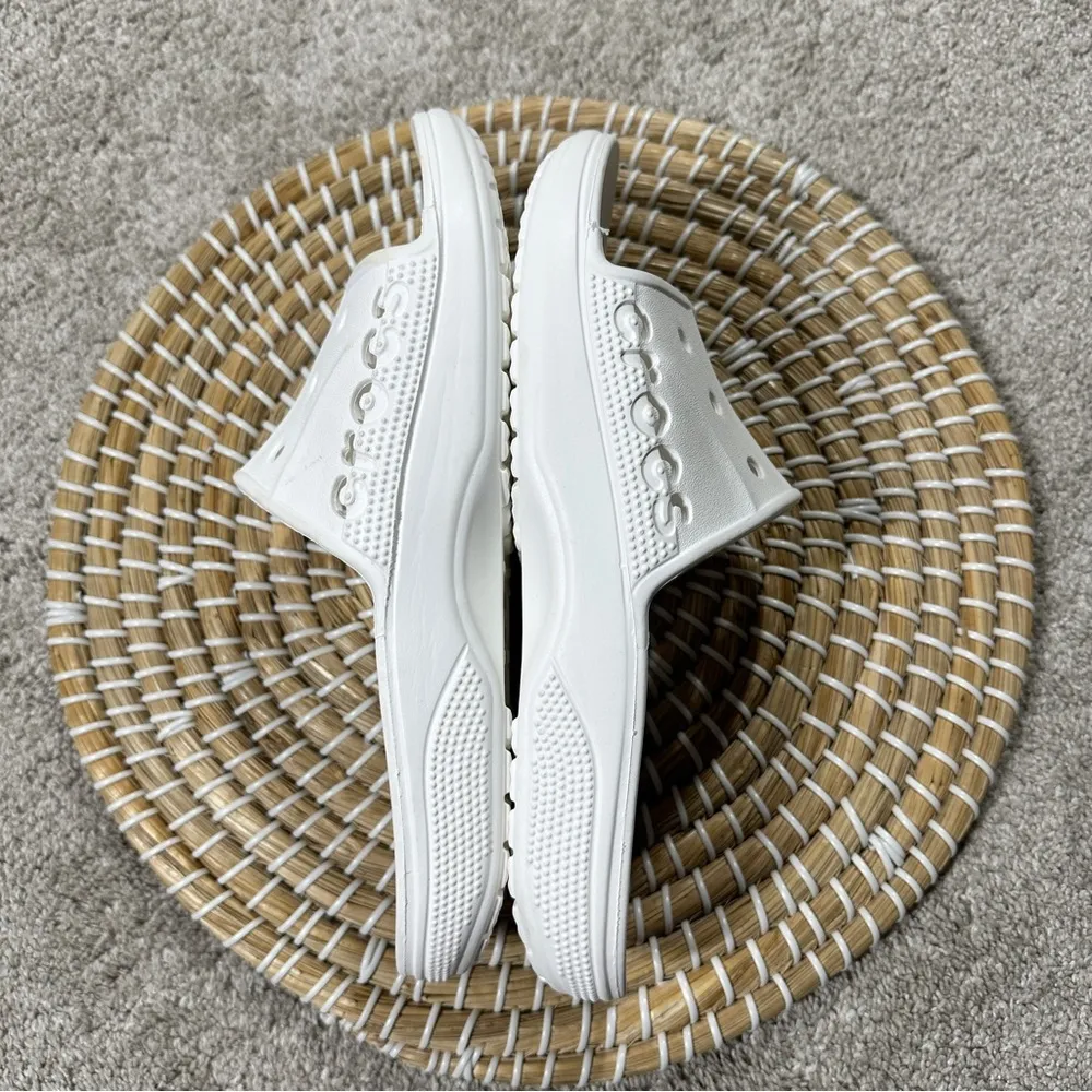 Crocs Women’s Baya II Slides Sandals Slip On Lightweight in White Size 10 - Image 8