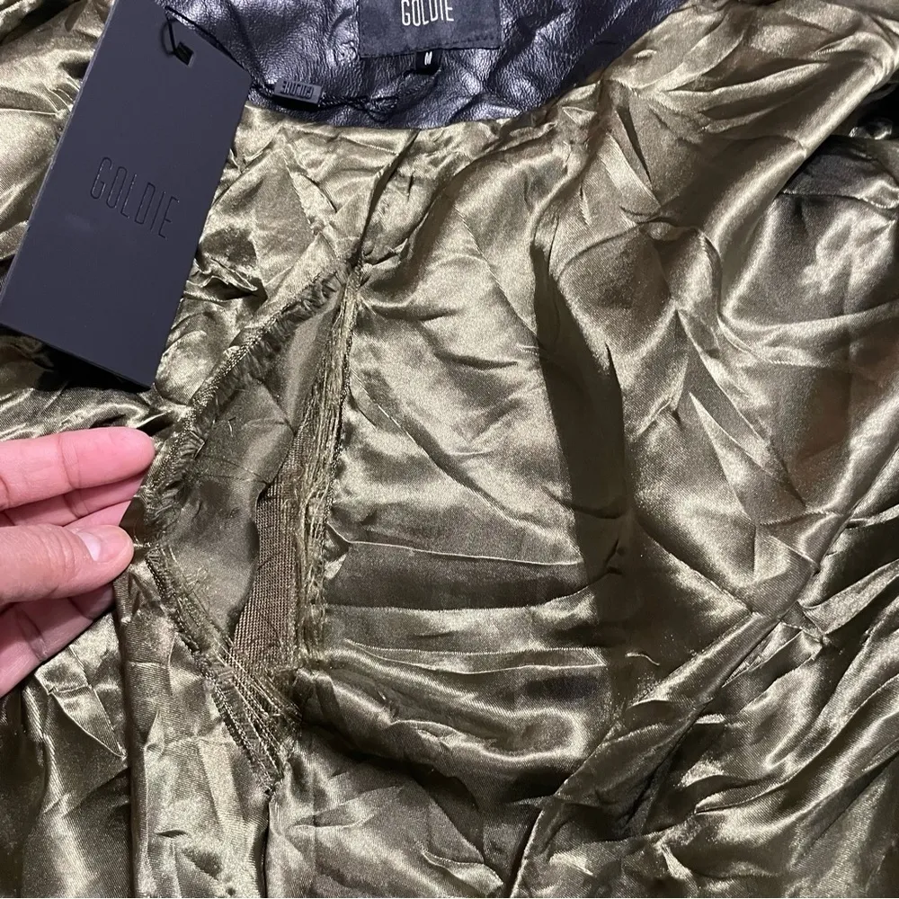 Goldie Faux Fur Bomber Jacket size M - Image 10