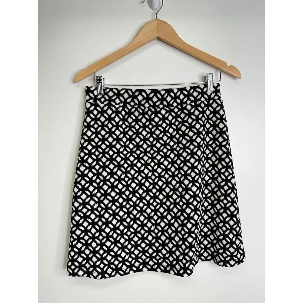Le lis Skirt Womens Geometrical A-line Black/White‎ Mini Size Medium Petite - Image 7
