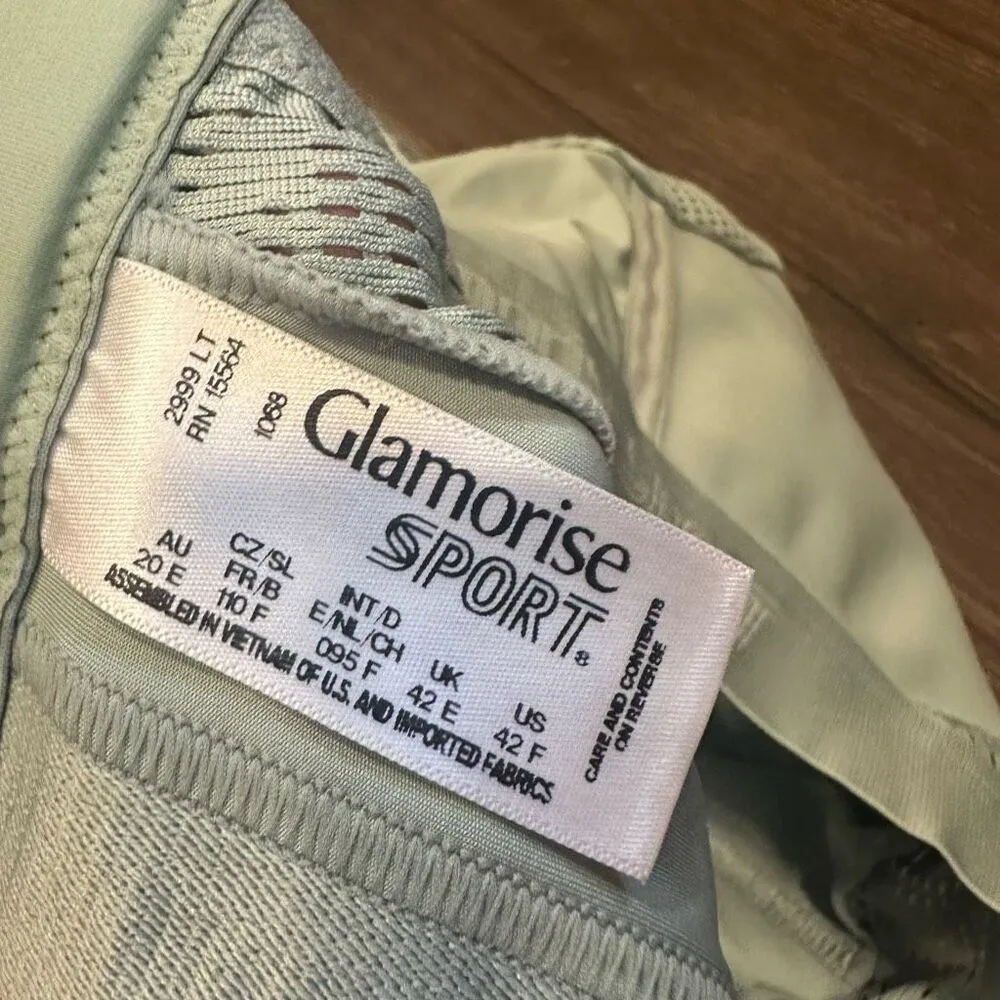 Glamorise no sweat jade green sports wireless 42F bra Size undefined - Image 4