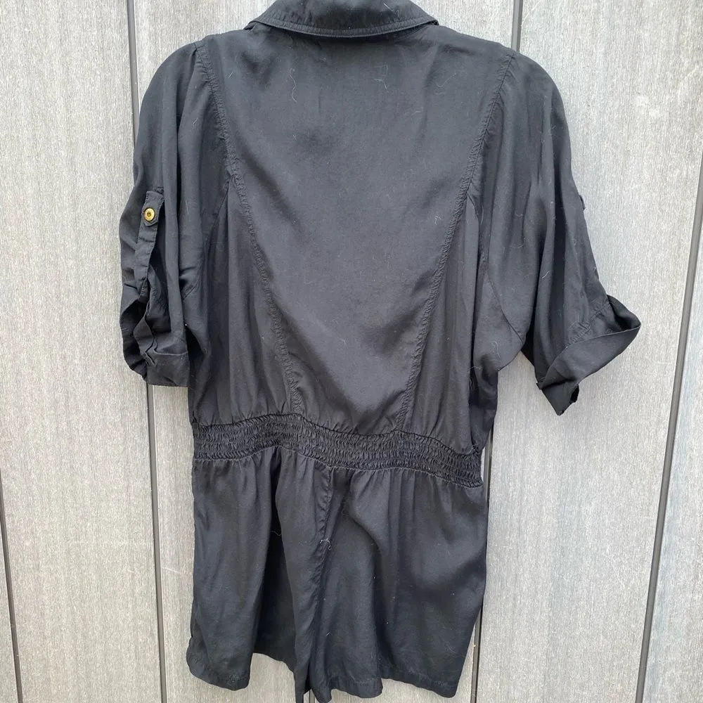 Moon Collection Black Shorts Romper‎ - Image 4