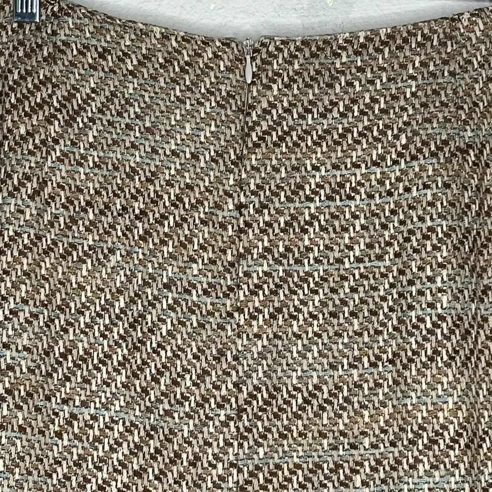 Vintage‎ Gallant Silk Skirt Set Tan Size undefined - Image 7