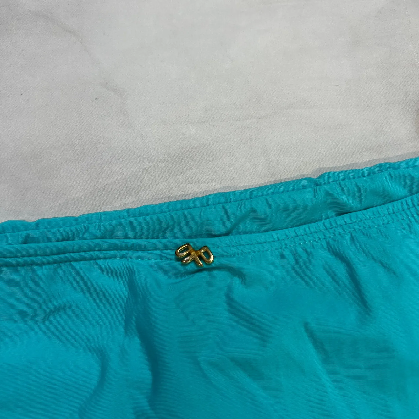 PilyQ Saltwater Hillary L High Waisted Bikini Bottom Size L Blue New - Image 5