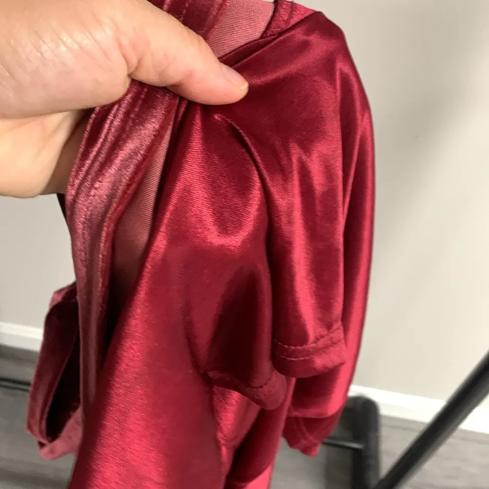 Revelry Dark Red Velvet Dress Size XL - Image 5