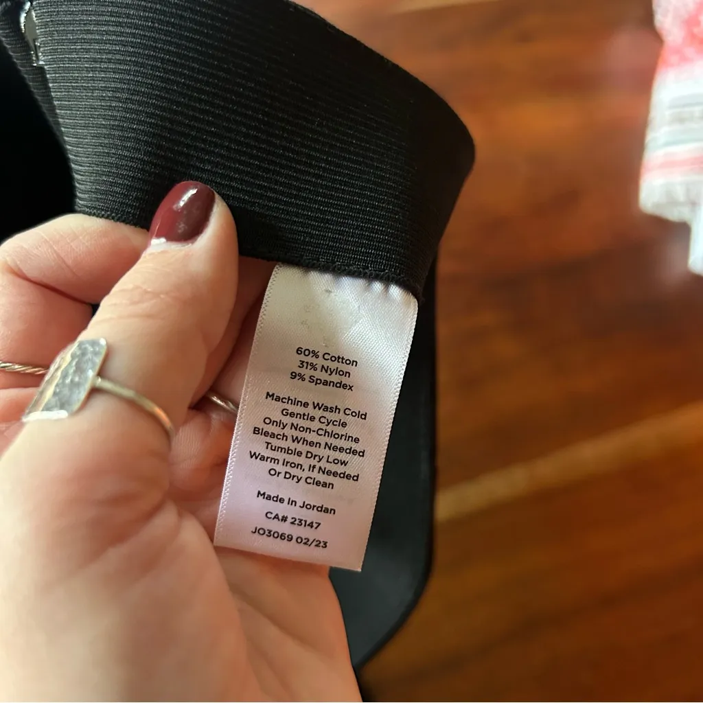 Talbots Portland Trouser Dress Pants‎ Flare Black Elastic Waist Size 2 - Image 5