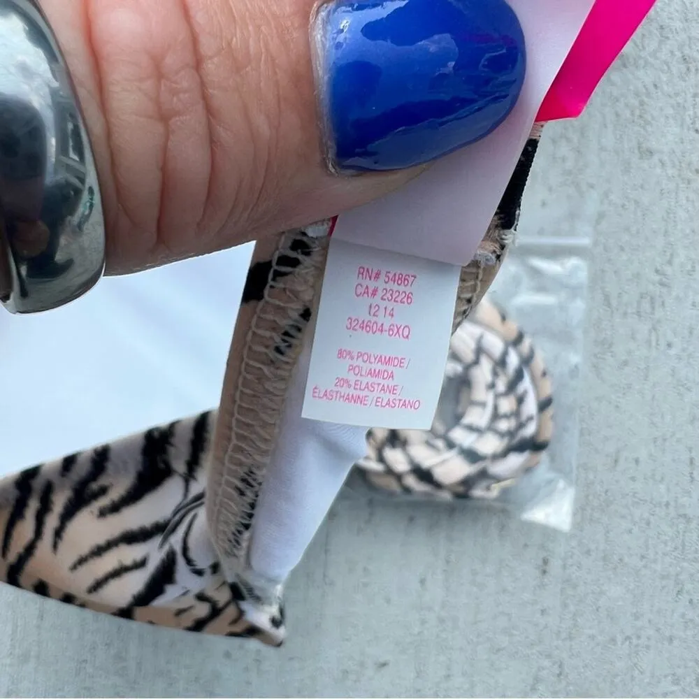 Victoria’s Secret Tiger Stripe Strappy Ladder Bikini Top Convertible MEDIUM - Image 7