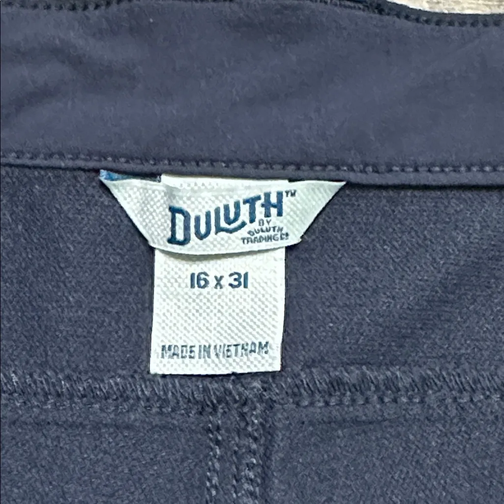 Duluth 30” Flexpedition Mid Rise Navy Blue Hiking Work Travel Pants Size 16 - Image 9