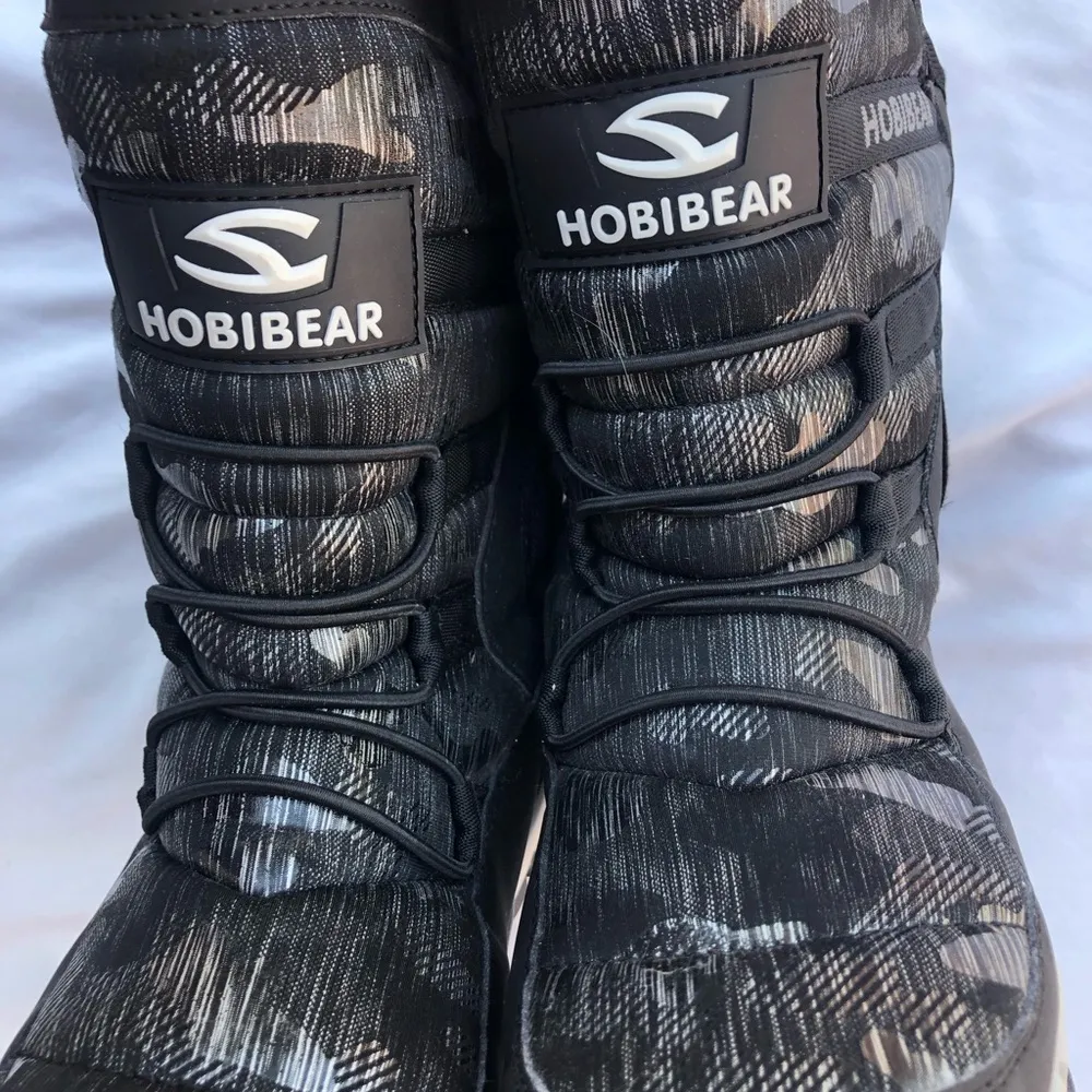 New HOBIBEAR Snow Boots Waterproof Outdoor Warm Slip Winter 37EUR W6 Girls Boys Size 6 - Image 9