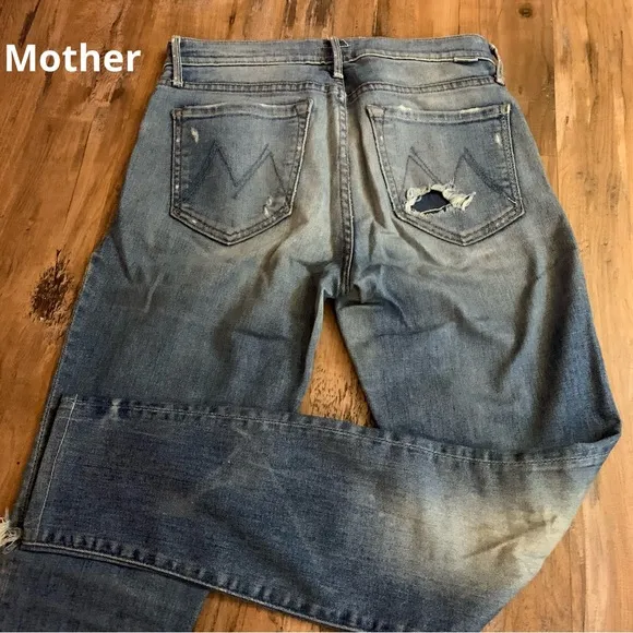 Mother The Charmer Lost And Found Ankle Jeans Size 26 Distressed - Image 2
