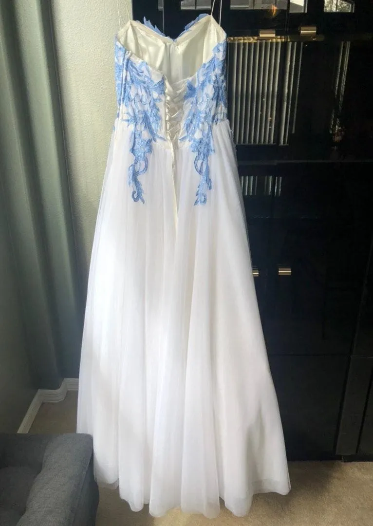 Say Yes to the Prom Juniors' Rhinestone-Appliqué Ballgown - Image 5