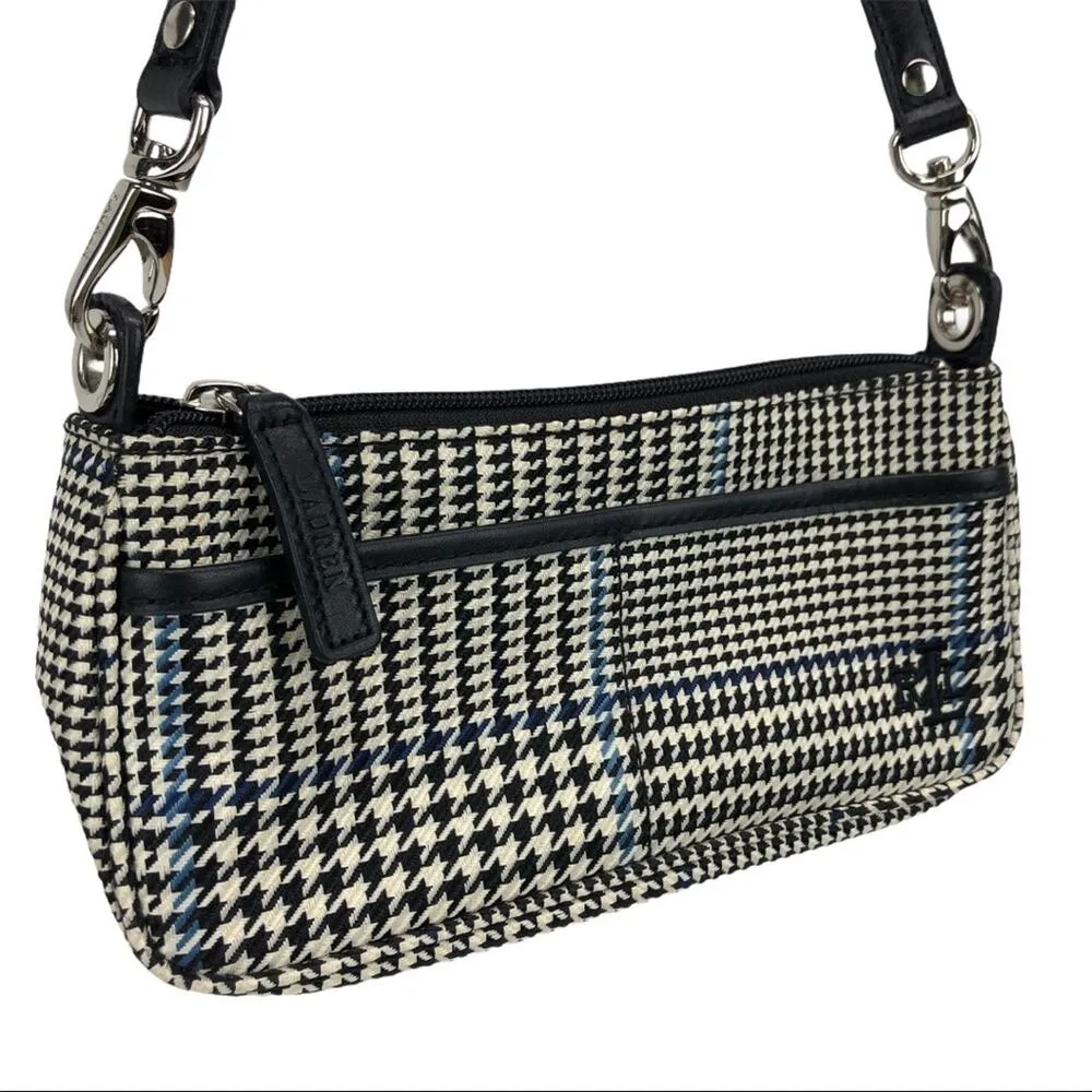 Ralph Lauren Monogram Houndstooth Canvas Mini Bag - Image 14