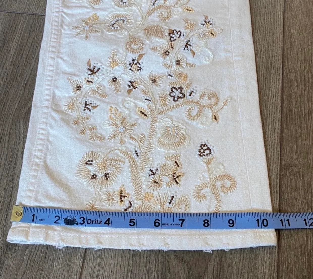 ZARA The Western Embroidery Culottes White Size 2 - Image 9