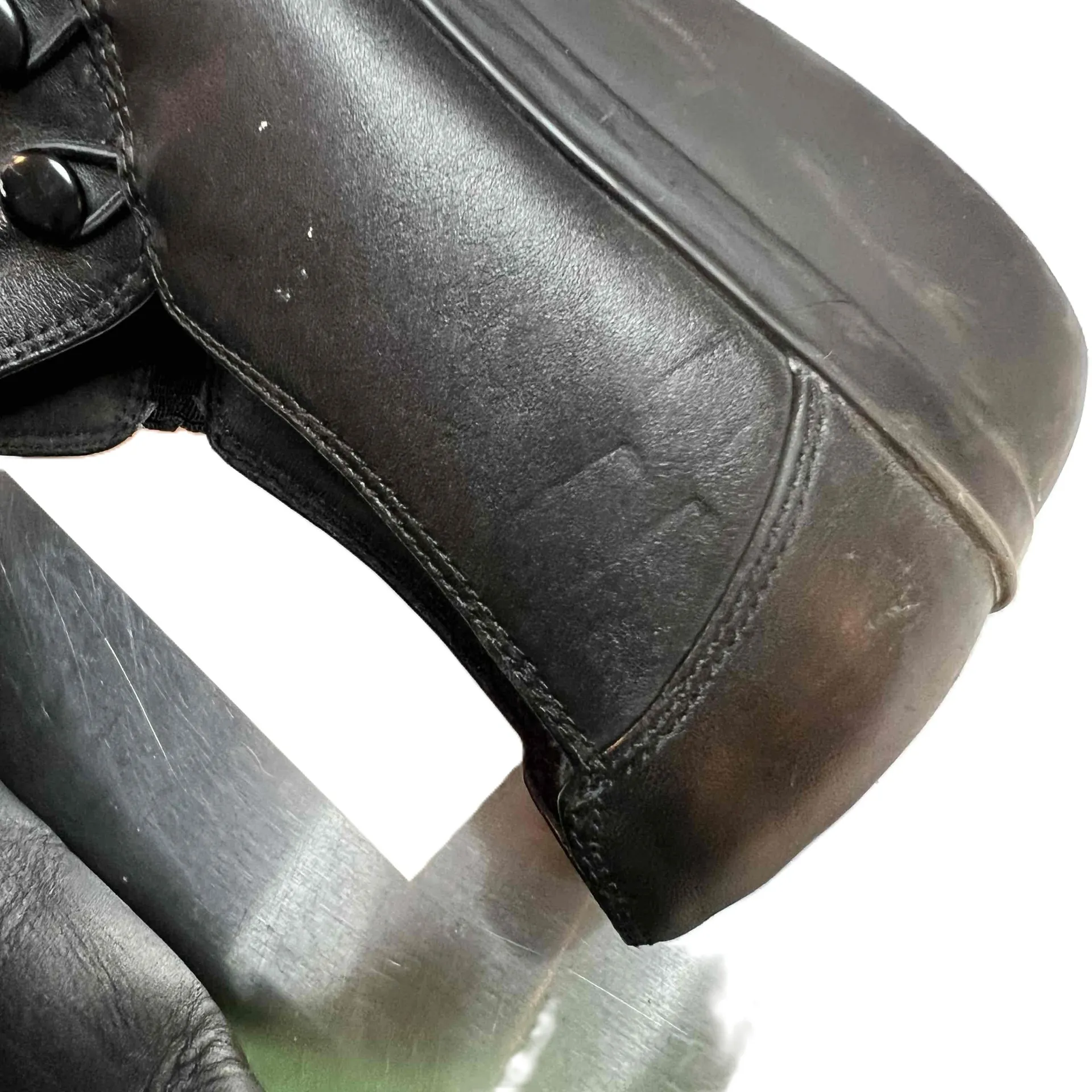 Clarks Black Leather Slip‎ On Comfort Shoes Womens Size 9 - Image 6