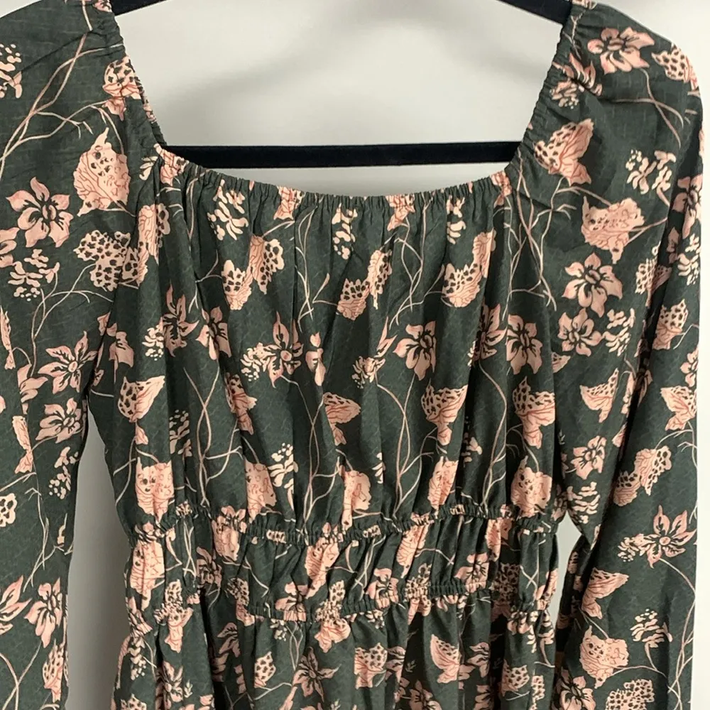 NWT Grace Karin Floral Print Peasant Prairie Style Dress Size S - Image 5