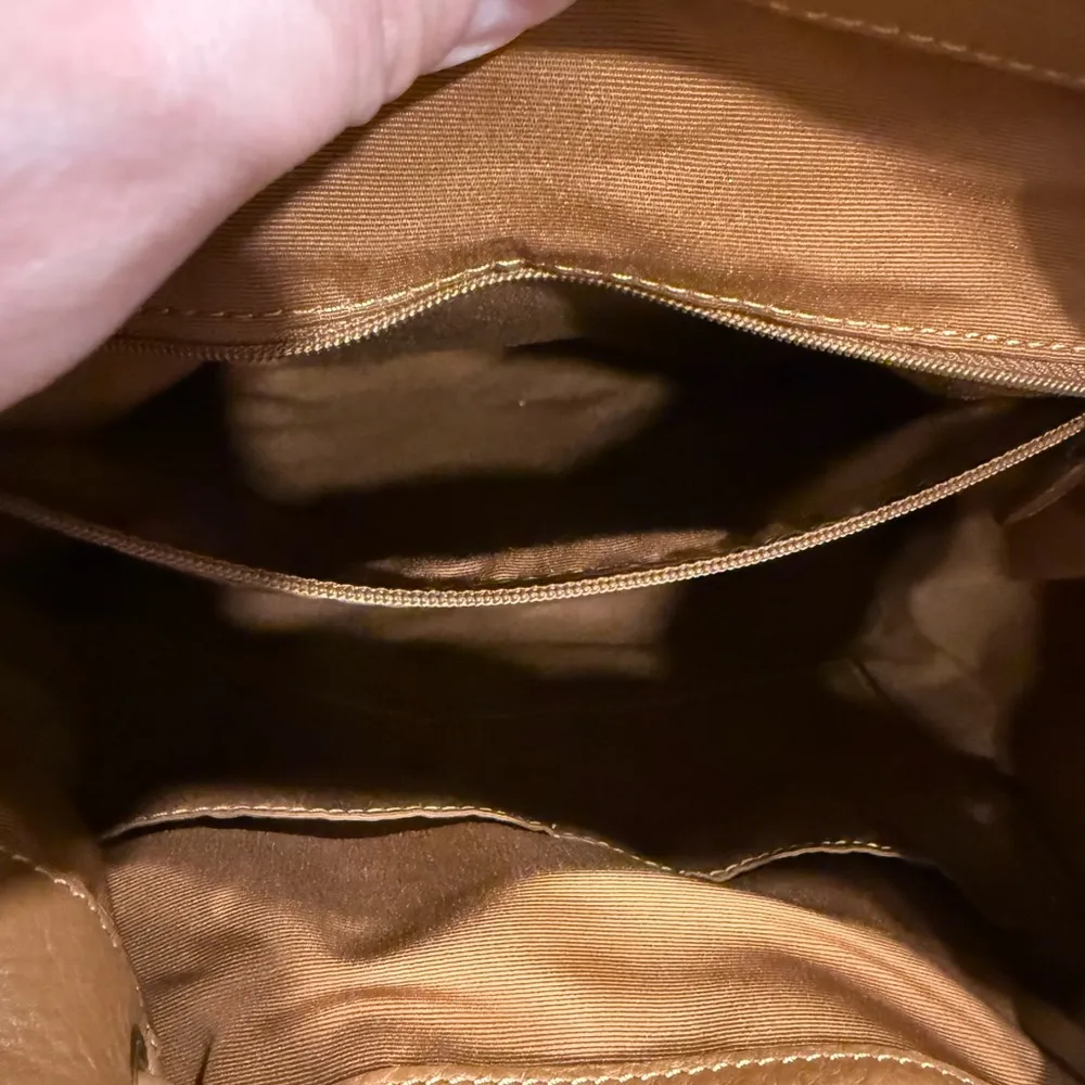 Coach Brown turnlock Leather Backpack - Image 4