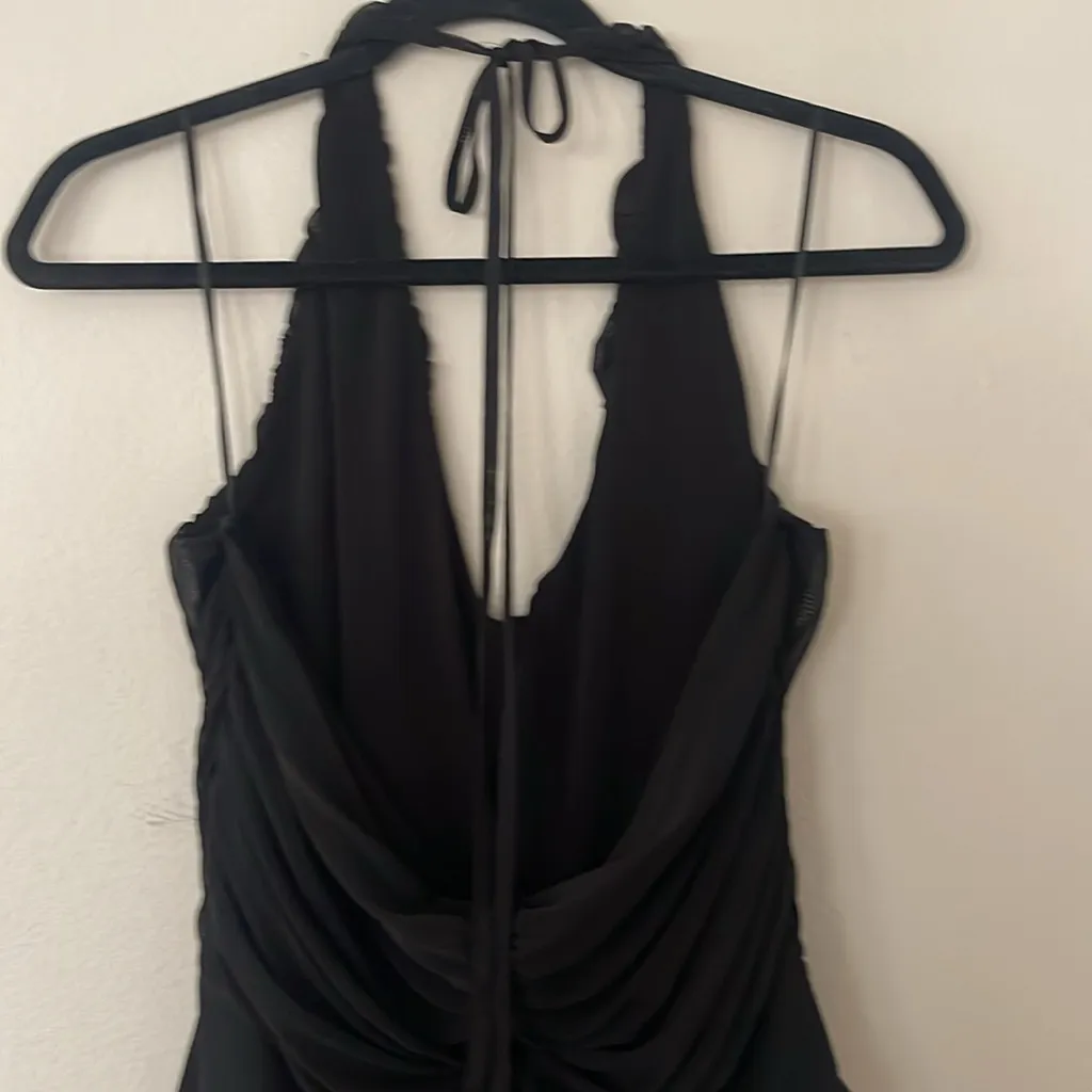 NEW H&M Black Ruched Bodysuit Size XL - Image 6
