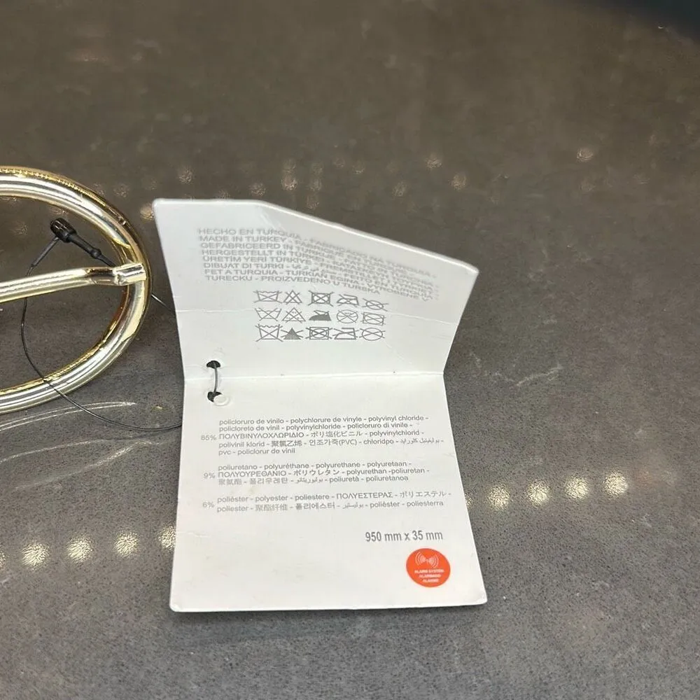 Faux Leather Tan Belt - Image 7