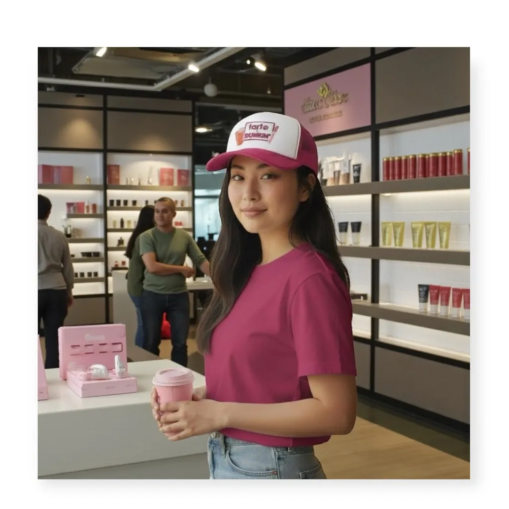 Rare: new Tarte x Dunkin’ Collab ◎ BLSSD The Label ◎ Patches Trucker Hat ◎ Pink - Image 15