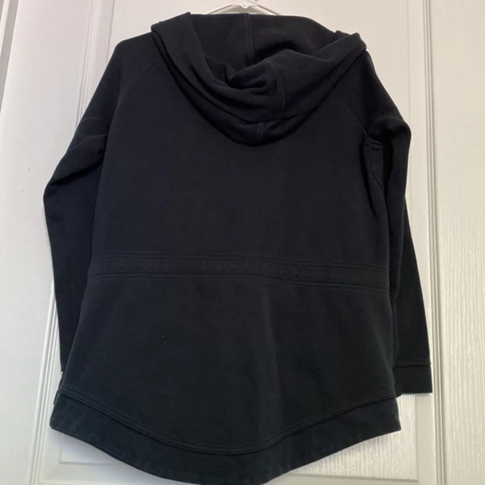 Nike Activewear Double Chest Black Hood Sweatshirt Thumb Hole Size Small #3520 - Image 8