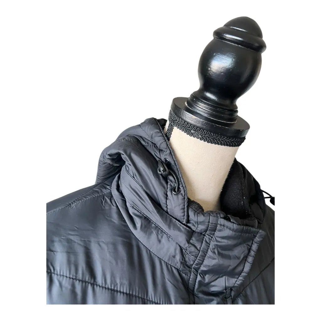 Faded Glory Women's Hooded Black Puffer Jacket Size M - Image 4