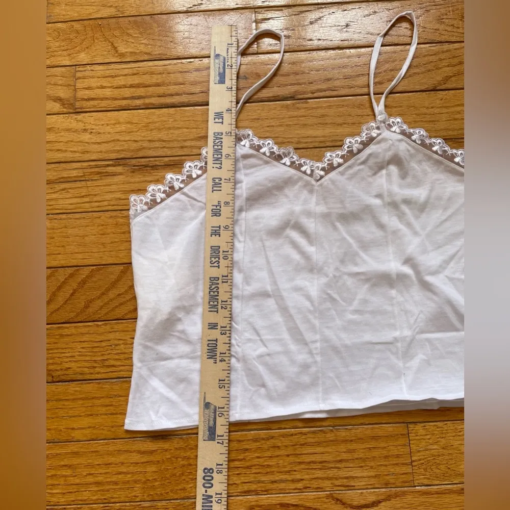 Vintage Victoria Secret London Floral Lace Trim Cami Size Small NEW Daisy trim - Image 5