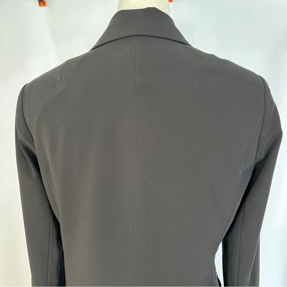 NWT Eddie Bauer Blazer‎ Womens Petite Size 2 Black Single Breasted Front Pockets - Image 6