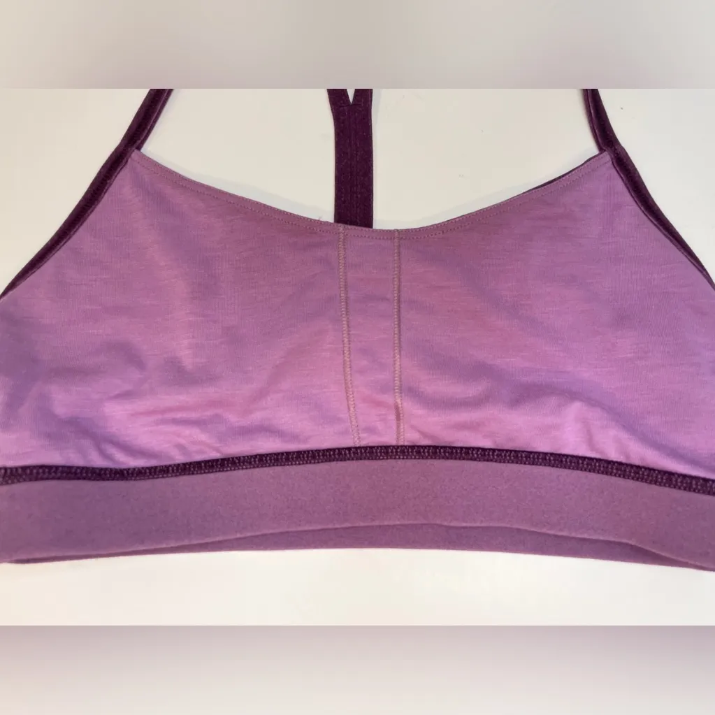 Lululemon Women’s Flow Y Nulu Purple Sports Bra Size 4‎ - Image 9