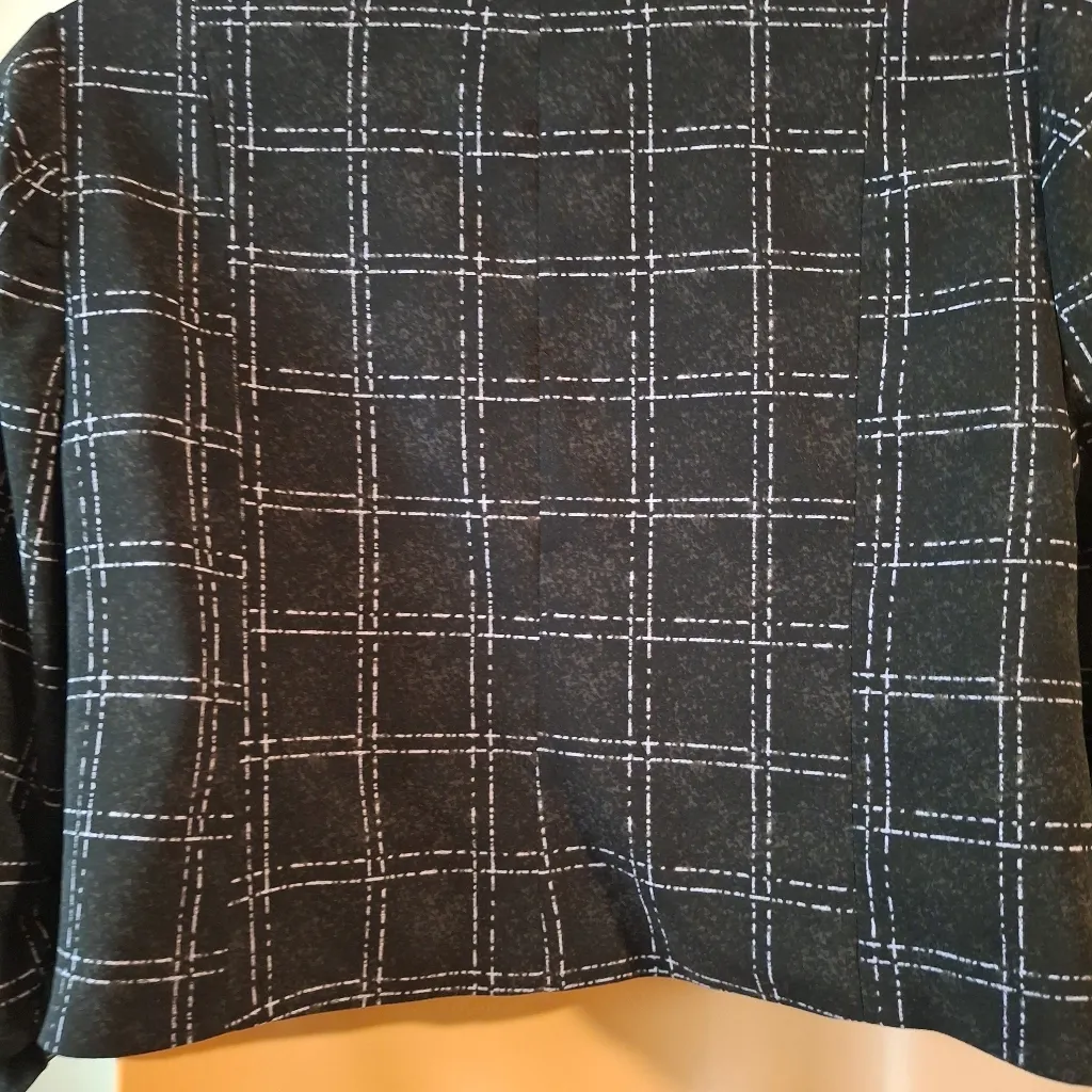 Torrid Sz 1 Women's Black Plaid Jacket Blazer NWOT - Image 11