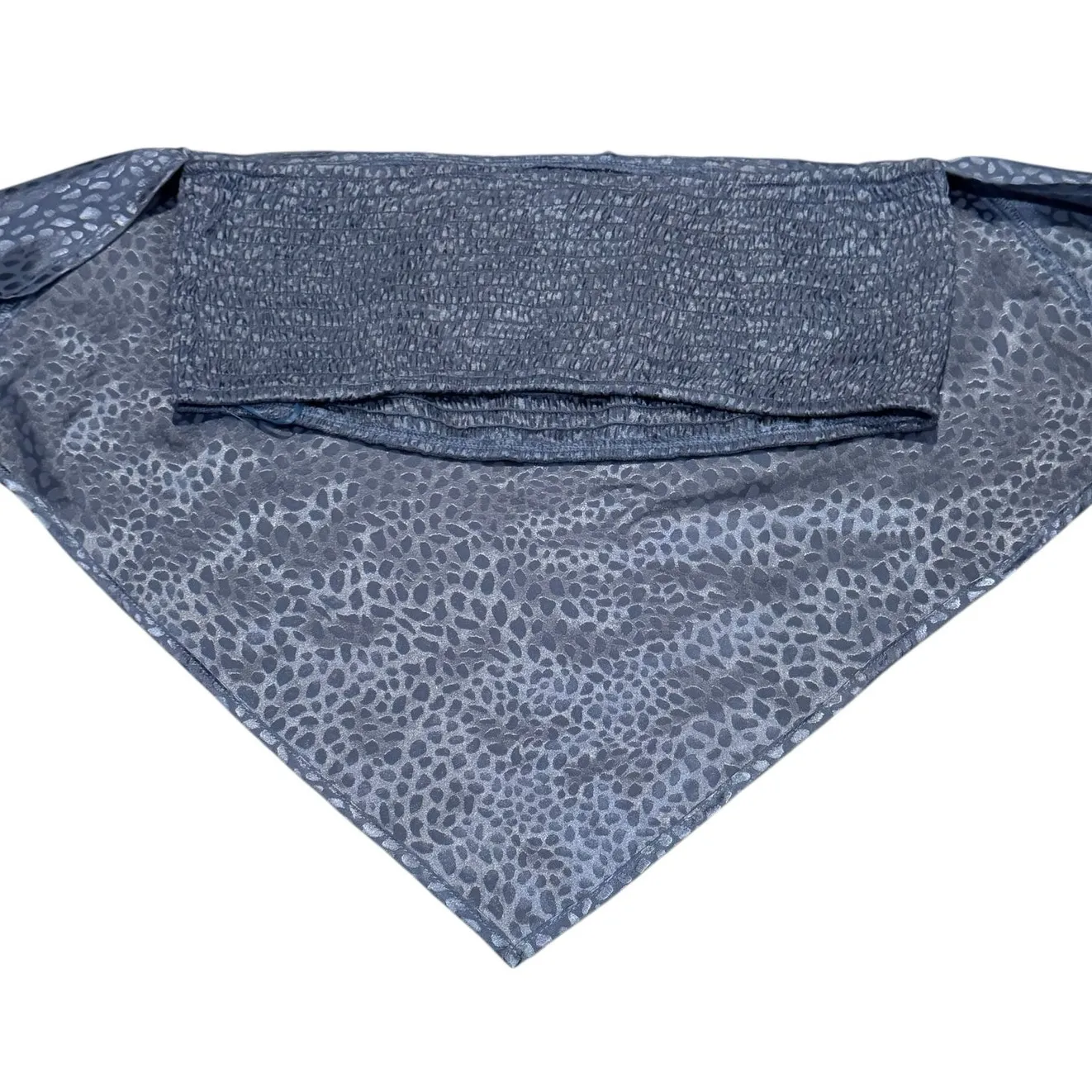 Brooklyn Karma  Strapless Top, Hankerchief Y2K Top Womens Size Medium Blue - Image 4