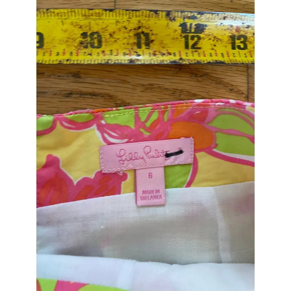 Lilly Pulitzer starfruit mini skirt size 6‎ - Image 3