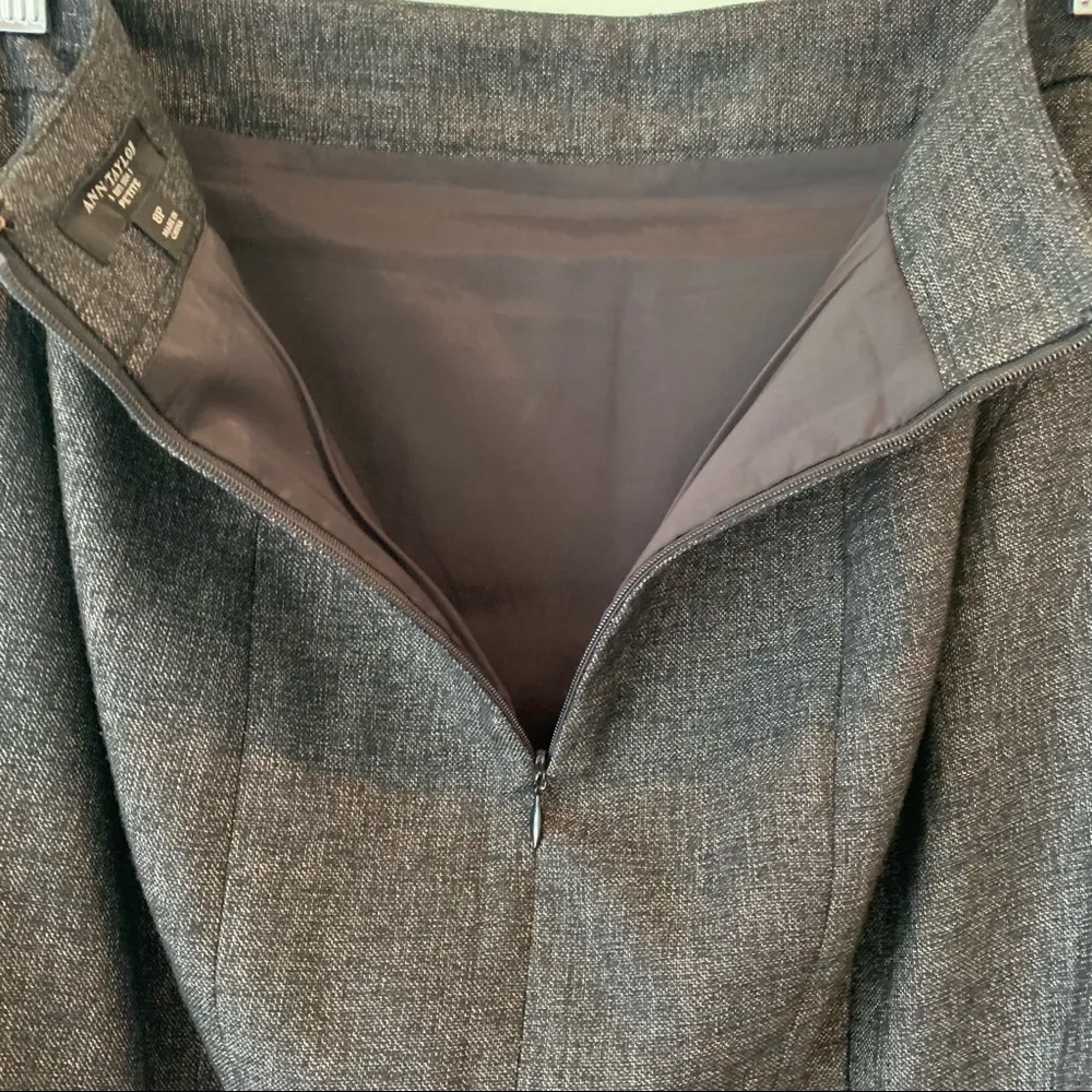 AMAZING Ann Taylor Petite Wool Blend Career Skirt Suit Set 8P Blazer - Image 13