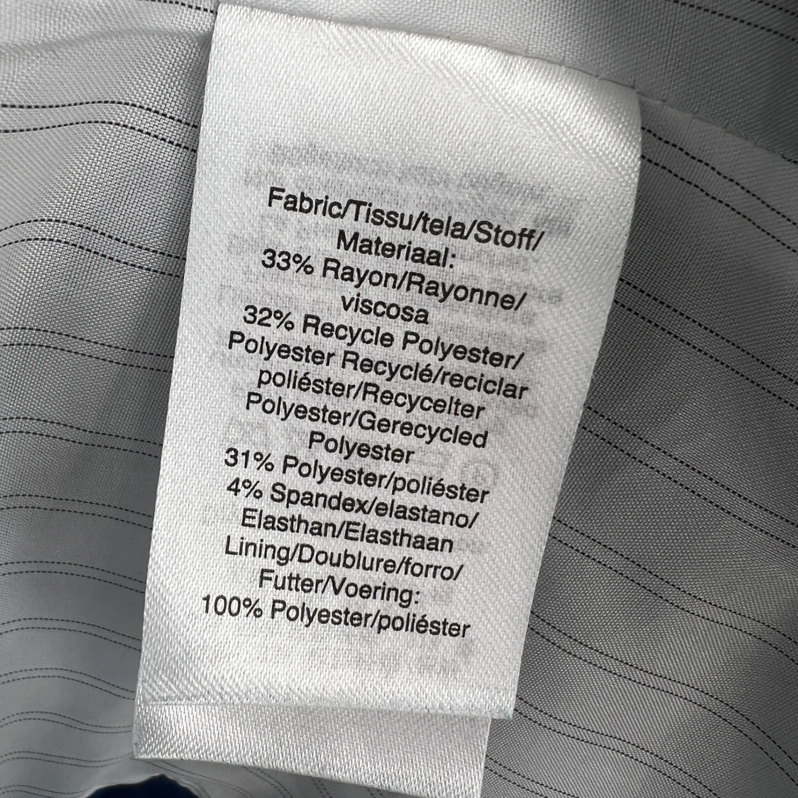 DKNY  Blue Blazer Open Front Professional Office Jacket Size 10 - Image 6