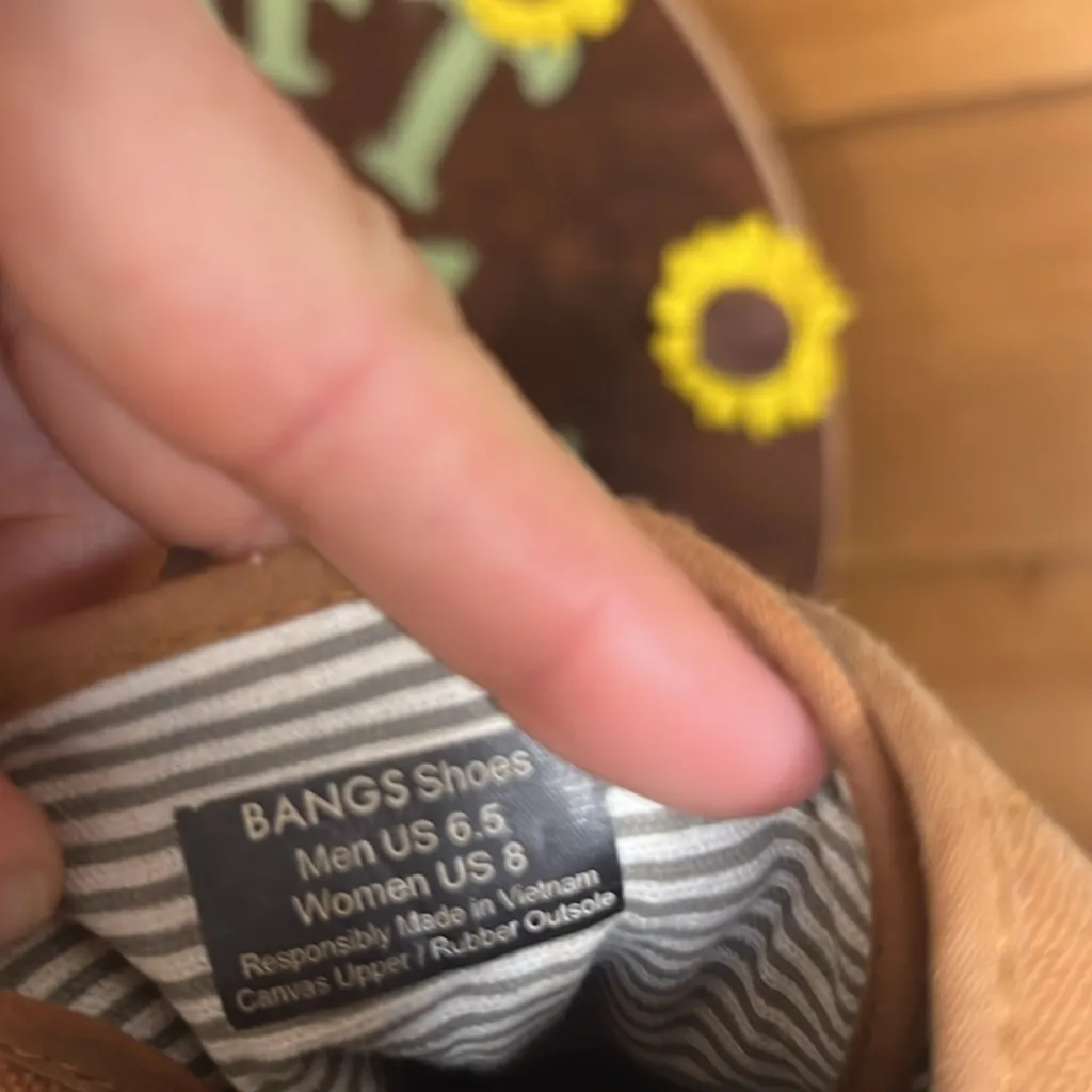 Bangs Sahara High Top Desert Canvas Lace Shoe Unisex Men 6.5 Women 8 Tan Clay Brown - Image 11