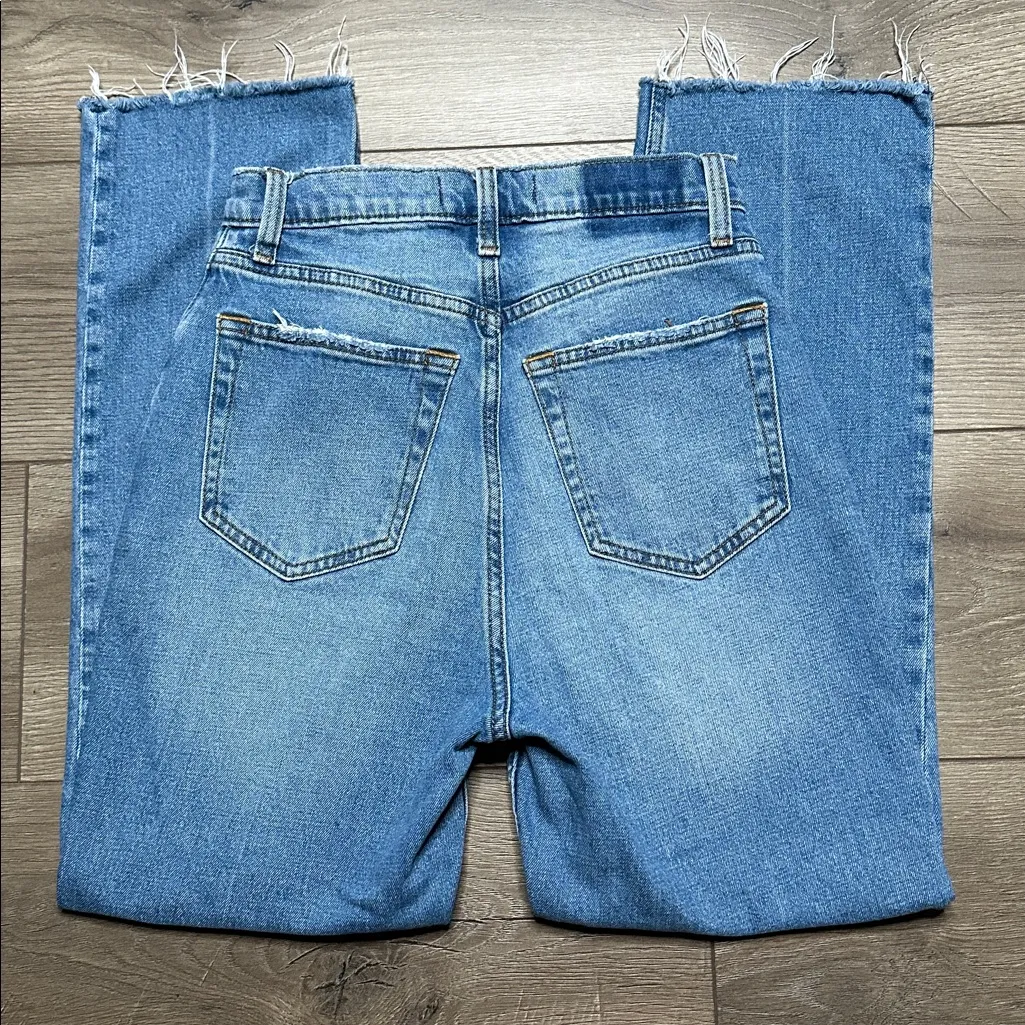 Abercrombie & Fitch Ankle Straight Ultra High Rise Curve Love Blue Jeans 26 - Image 5