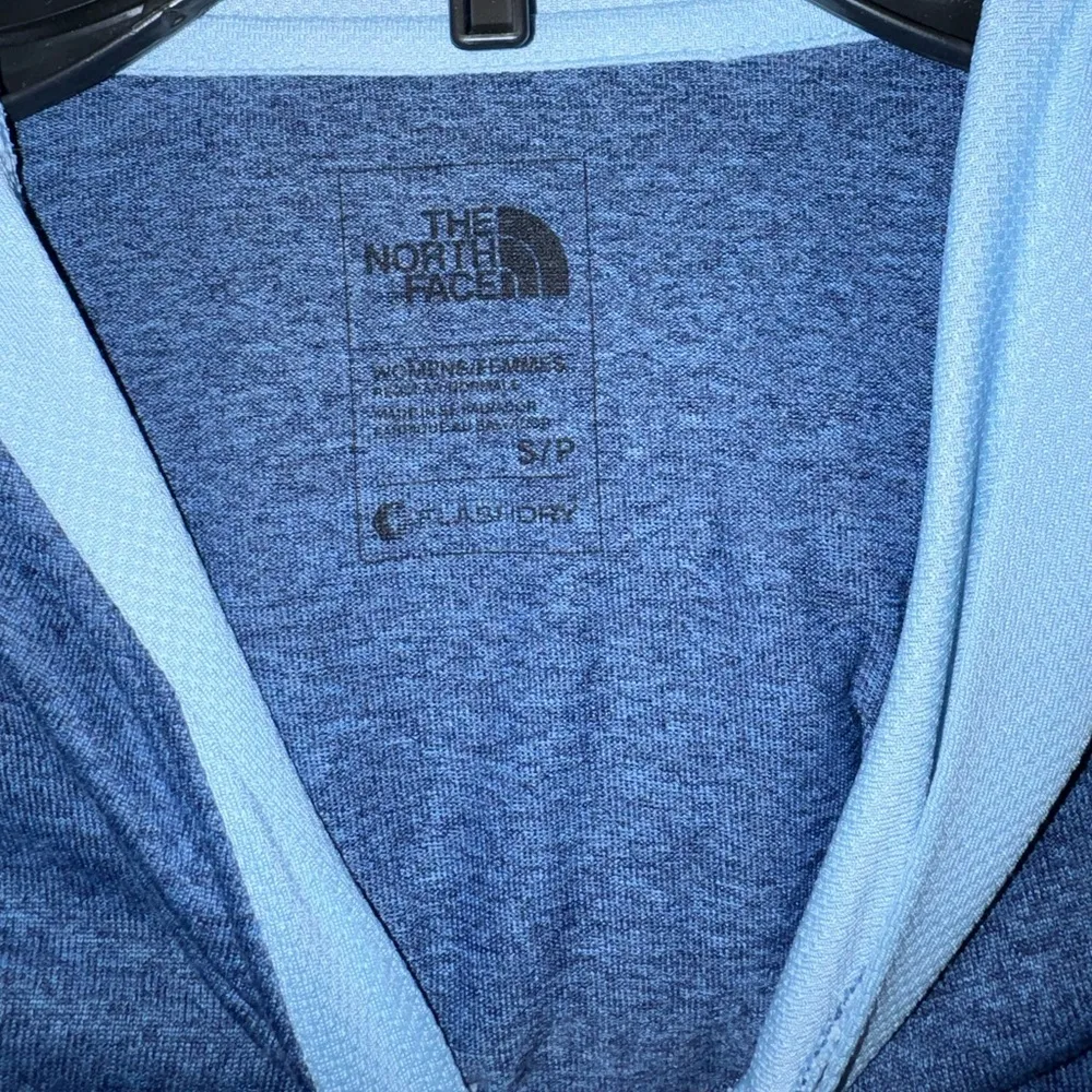 The North Face Reactor FlashDry Pullover Hoodie S Blue Lightweight Active Jersey - Image 2