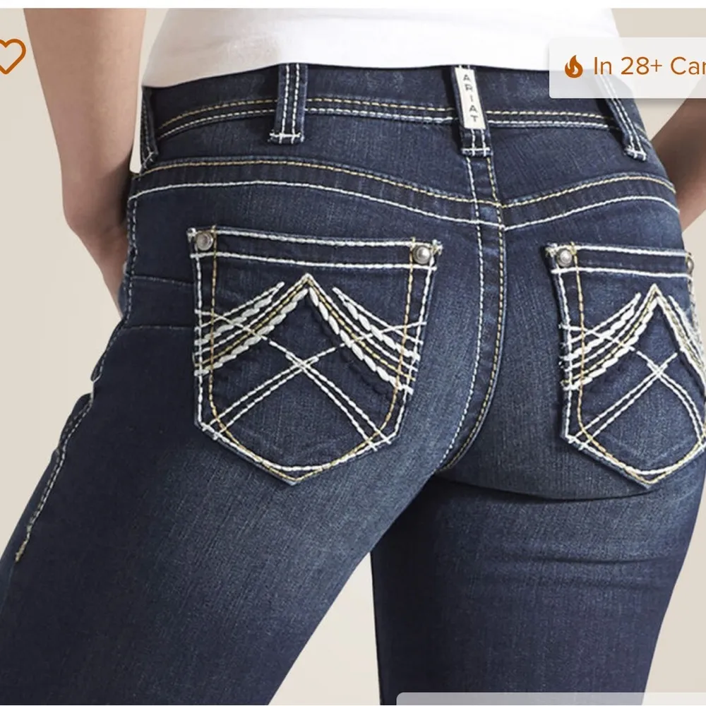 Ariat Real Low Rise Rosy Whipstitch Jeans - Image 3