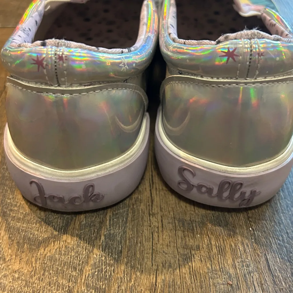 Nightmare Before Christmas Women's 7 1/2 Slip On Shoes Jack and Sally Disney - Image 4