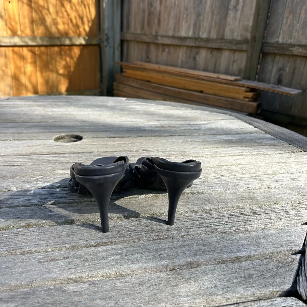 Pedro Garcia NIB Nadida in Black Nappa Heeled Sandal Size 38.5 8.5‎ - Image 6