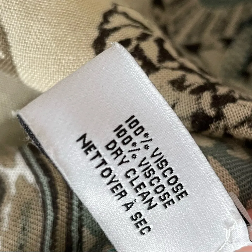 Michael Stars Kimono Cardigan Floral Abstract Art To Wear Boho Green Black Tan - Image 11